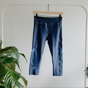 Under Armour Blue Cropped Compression Leggings